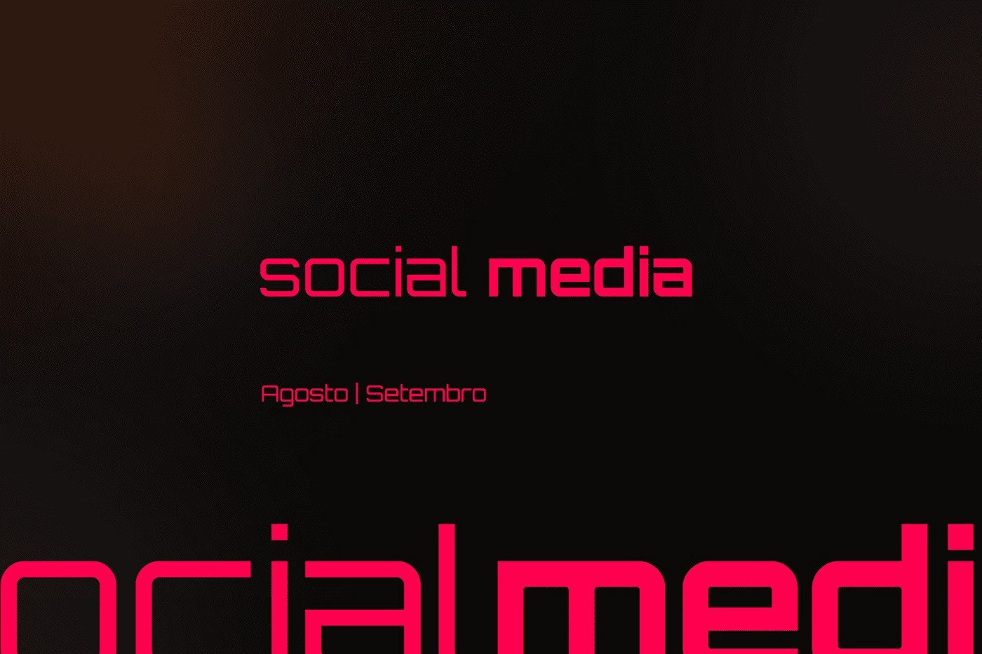 Case Social Media — Agosto/Setembro — peças de design de Vicky